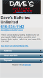 Mobile Screenshot of batteriesunlimitedamerica.com