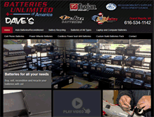 Tablet Screenshot of batteriesunlimitedamerica.com
